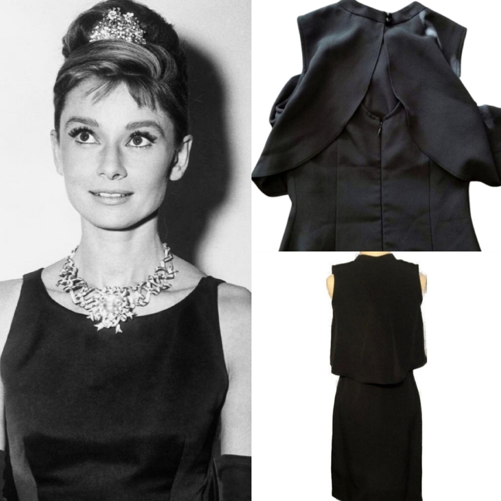 ❗Audrey Hepburn Breakast At Tiffany's Style Black Sleeveless Dress Size 0❗